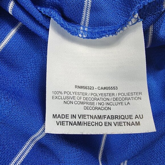 Nike Golf Dri Fit Polo Shirt Mens XXL Blue Striped Outdoors Summer Casual - Picture 5 of 11
